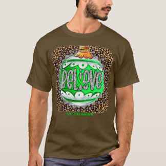 Liver Disease Awareness Believe Ornament Leopard c T-Shirt