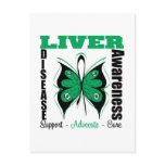 Liver Disease Awareness Butterfly Postcard