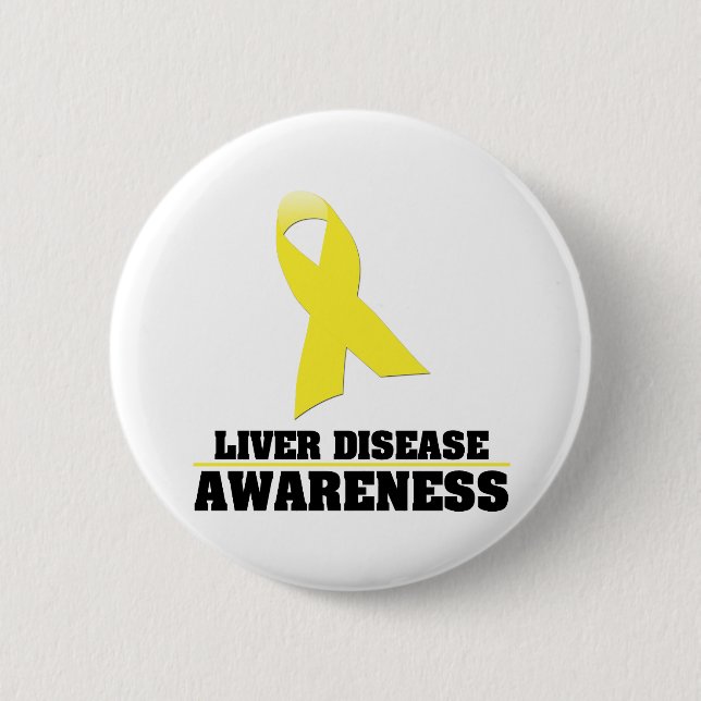 Liver Disease Awareness Button (Front)