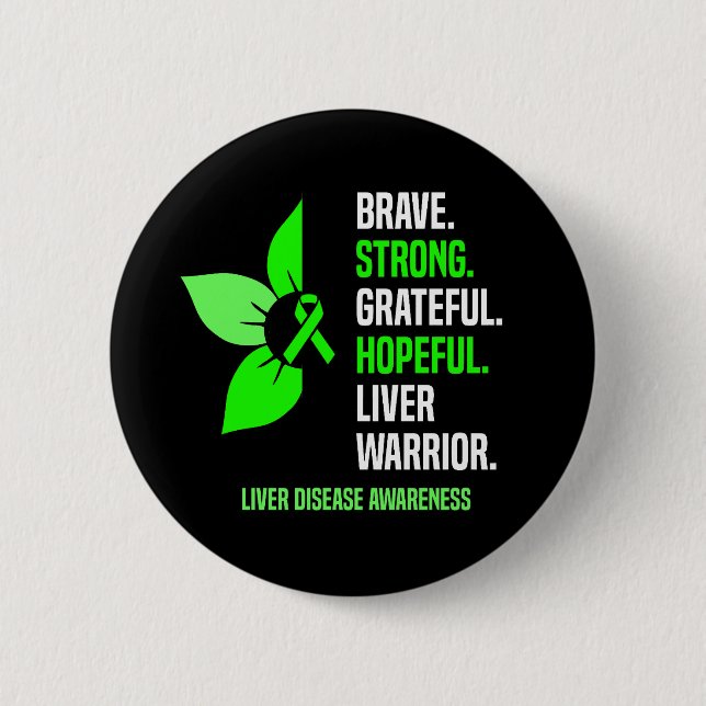Liver Disease Awareness Button (Front)