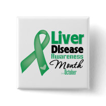 Liver Disease Awareness Month Pinback Button