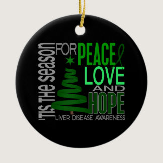 Liver Disease Christmas 1 Ornaments