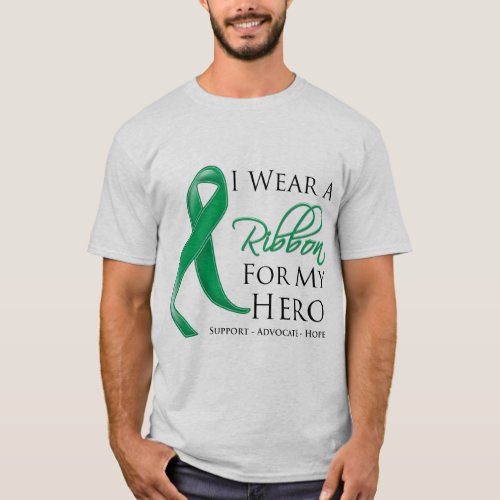 Liver Disease I Wear a Ribbon For My Hero T_Shirt