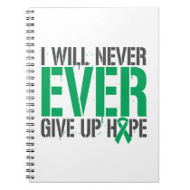 Liver Disease I Will Never Ever Give Up Hope Notebook