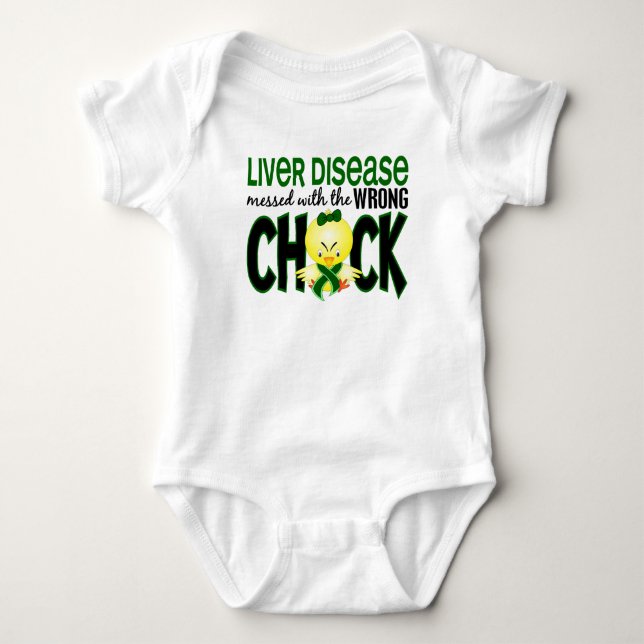 Liver Disease Messed With The Wrong Chick T-Shirt (Front)