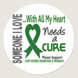 Liver Disease Needs A Cure 3 Classic Round Sticker