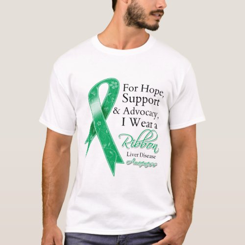 Liver Disease Support Hope Awareness T_Shirt