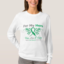Liver Disease Tribal Ribbon Hero T-Shirt