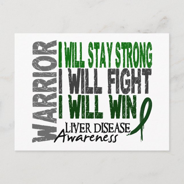 Liver Disease Warrior Postcard (Front)
