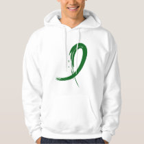 Liver Disease's Emerald Green Ribbon A4 Hoodie