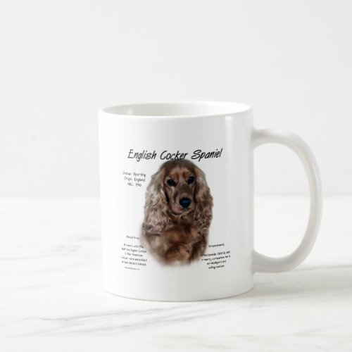 Liver English Cocker Spaniel History  Coffee Mug