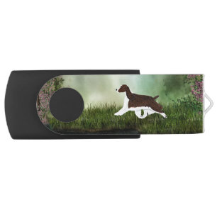 Liver English Springer Spaniel USB Flash Drive