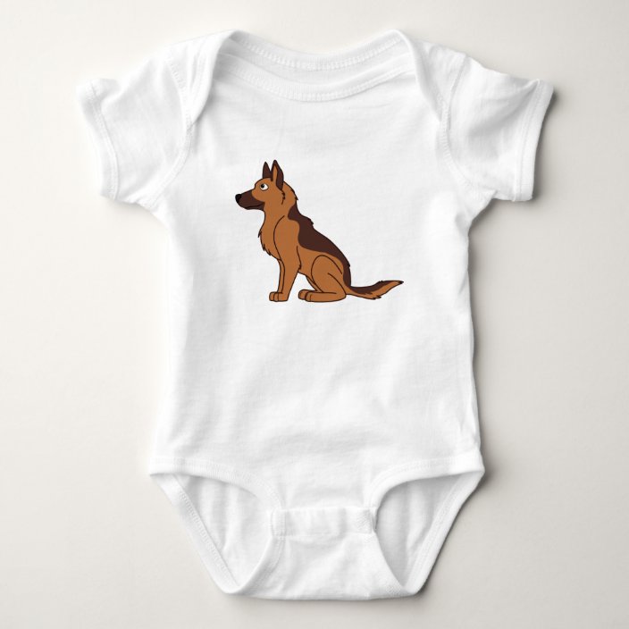 german shepherd baby onesie
