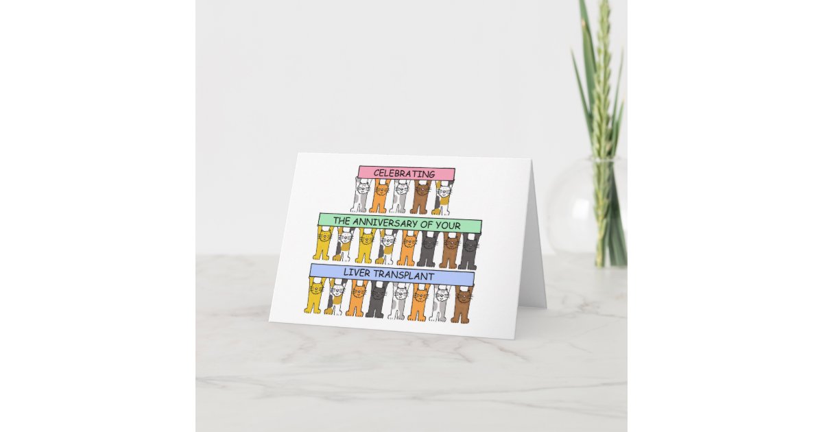 Liver Transplant Anniversary Congratulations Card Zazzle