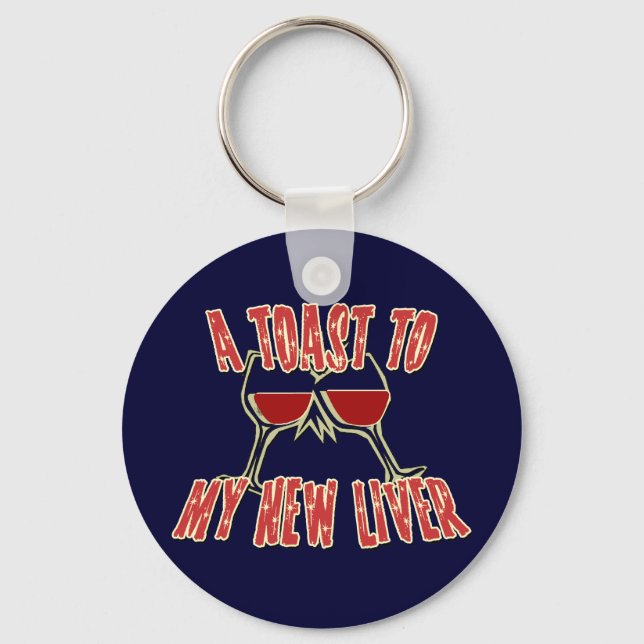 Liver Transplant Get Well Gifts Keychain (Front)