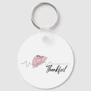 Liver transplant recipient survivor recovery gift keychain