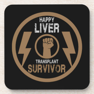 Liver Transplant Survivor Beverage Coaster