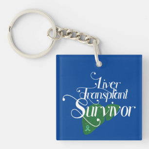 Liver Transplant Survivor Custom Keychain