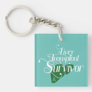 Liver Transplant Survivor Custom Keychain