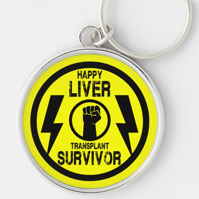 Liver Transplant Survivor Keychain (Front)
