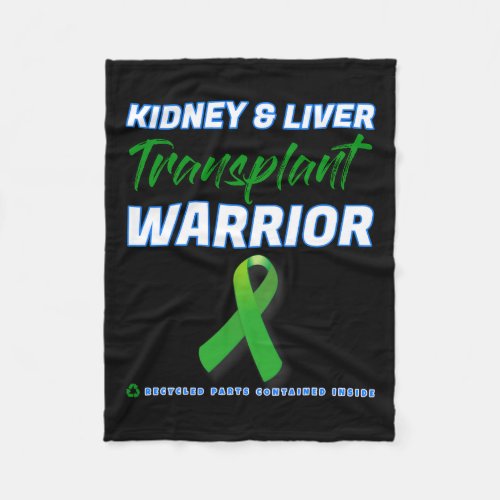 Liver Transplant Warrior Renal Kidney Disease Pati Fleece Blanket