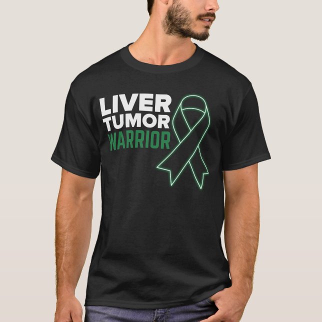 Liver Tumor Survivor Cancer Awareness Liver Cancer T-Shirt (Front)