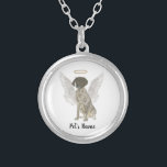Liver & White German Shorthaired Pointer Sympathy Silver Plated Necklace<br><div class="desc">There are some who bring a light so great to the world, that even after they are gone, their light remains. Let a sweet necklace bring comfort to your heavy heart as you take a moment to remember your beloved liver and white german shorthaired pointer. For the most thoughtful gifts,...</div>