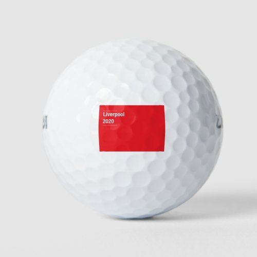 Liverpool 2020 Premier League Golf Balls