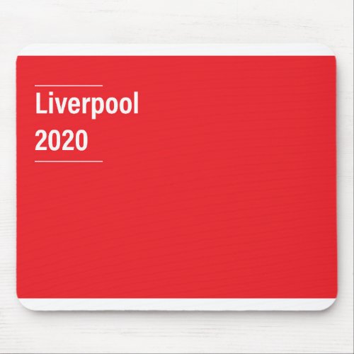 Liverpool 2020 Premier League Mouse Pad
