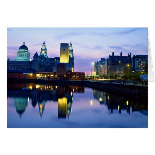 Liverpool at night, England (Front Horizontal)