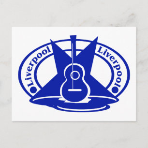liverpool blue postcard