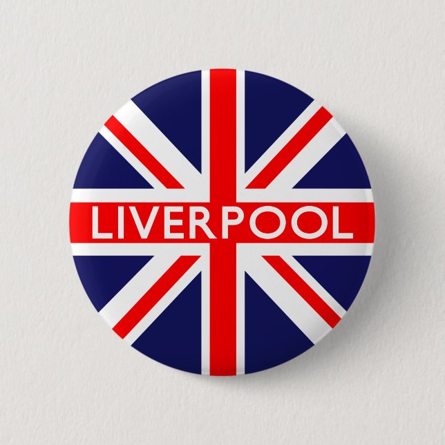 Liverpool : British Flag Button (Front)