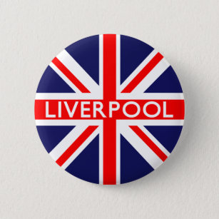 Liverpool : British Flag Button