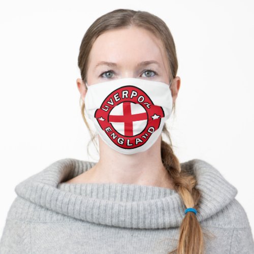 Liverpool England Adult Cloth Face Mask