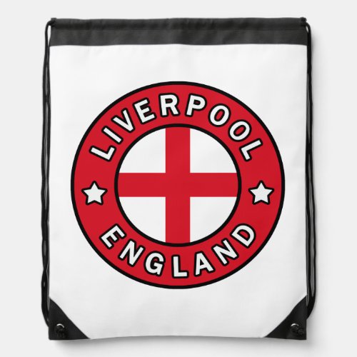 Liverpool England Drawstring Bag