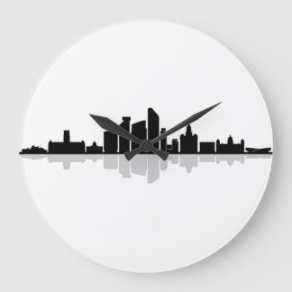 LIVERPOOL England Fußball City Skyline Silhouette Large Clock