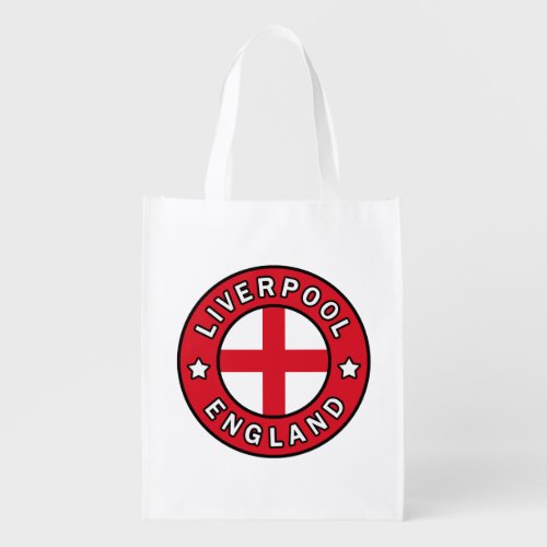 Liverpool England Grocery Bag