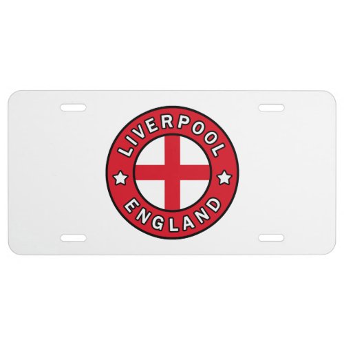 Liverpool England License Plate