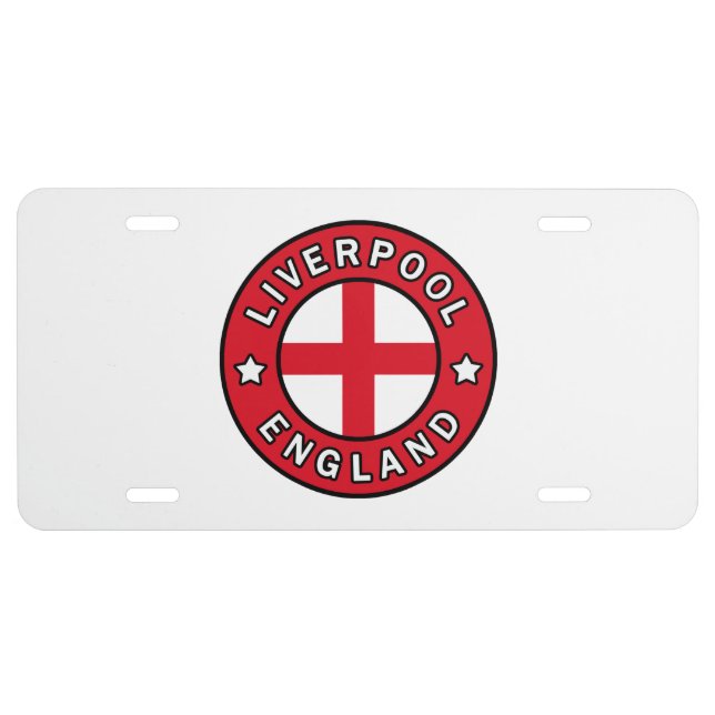 Liverpool England License Plate (Front)