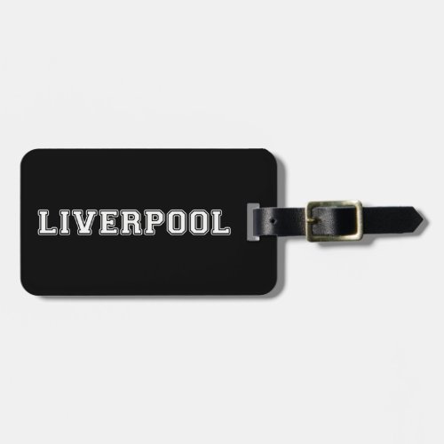 Liverpool England Luggage Tag