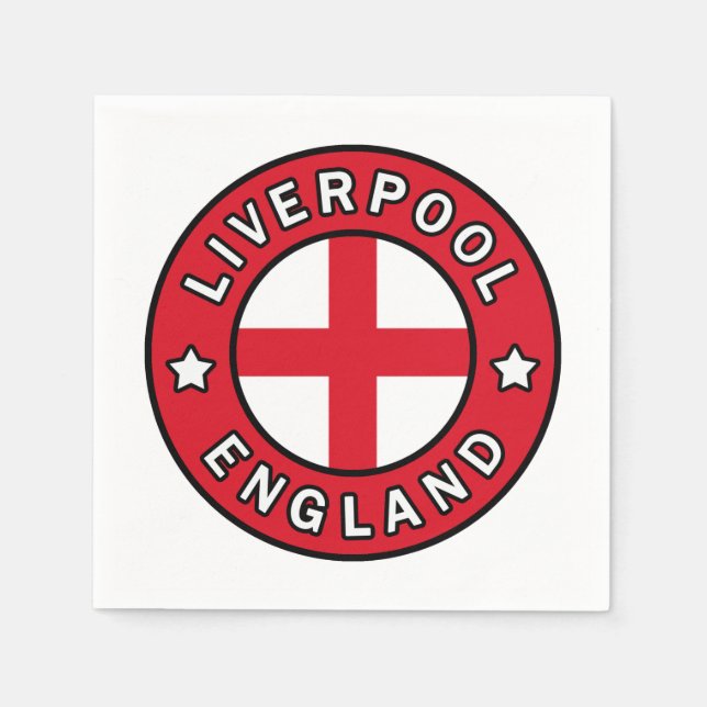 Liverpool England Napkins (Front)