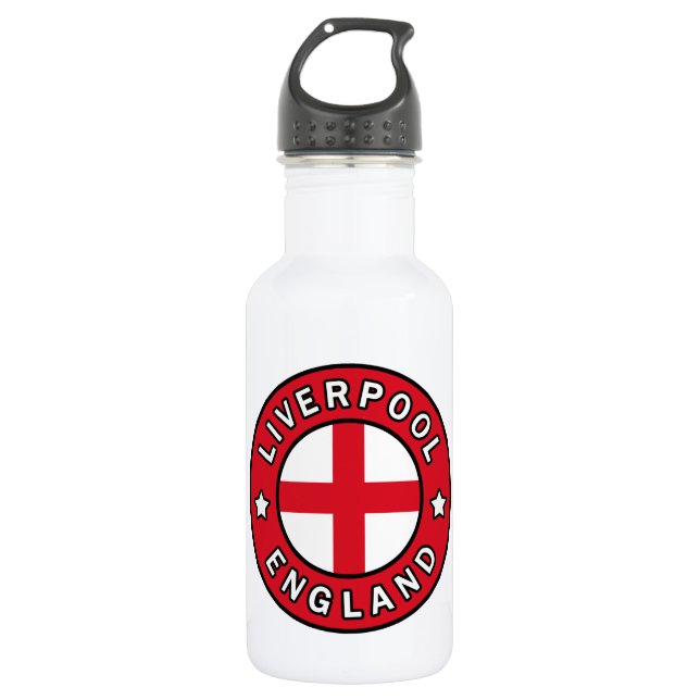 Liverpool England Stainless Steel Water Bottle (Front)