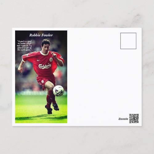 Liverpool FC Legend Series _ Robbie Fowler Postcard