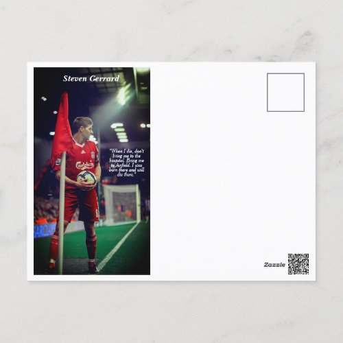 Liverpool FC Legend Series _ Steven Gerrard Postcard