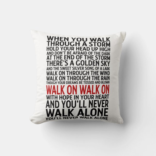 Liverpool FC You'll Never Walk Alone Cushion (Front)