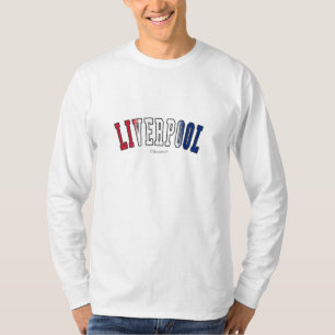Liverpool in United Kingdom national flag colors T-Shirt