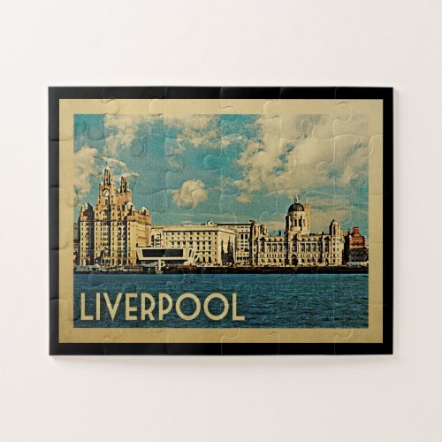 Liverpool Jigsaw Puzzle Vintage Travel