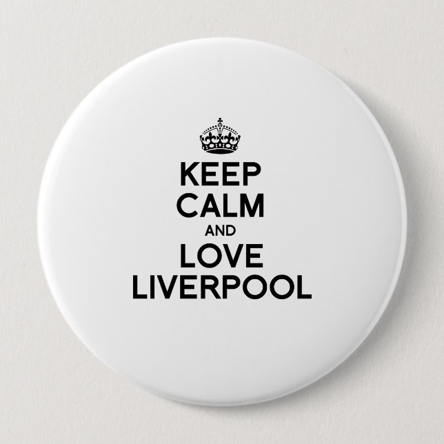 LIVERPOOL KEEP CALM -.png Pinback Button (Front)