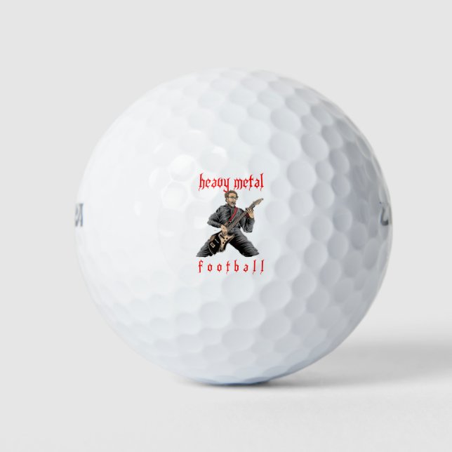 Liverpool Klopp Heavy Metal Football Golf Balls (Front)
