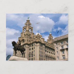 Liverpool - Liver Building Postcard
